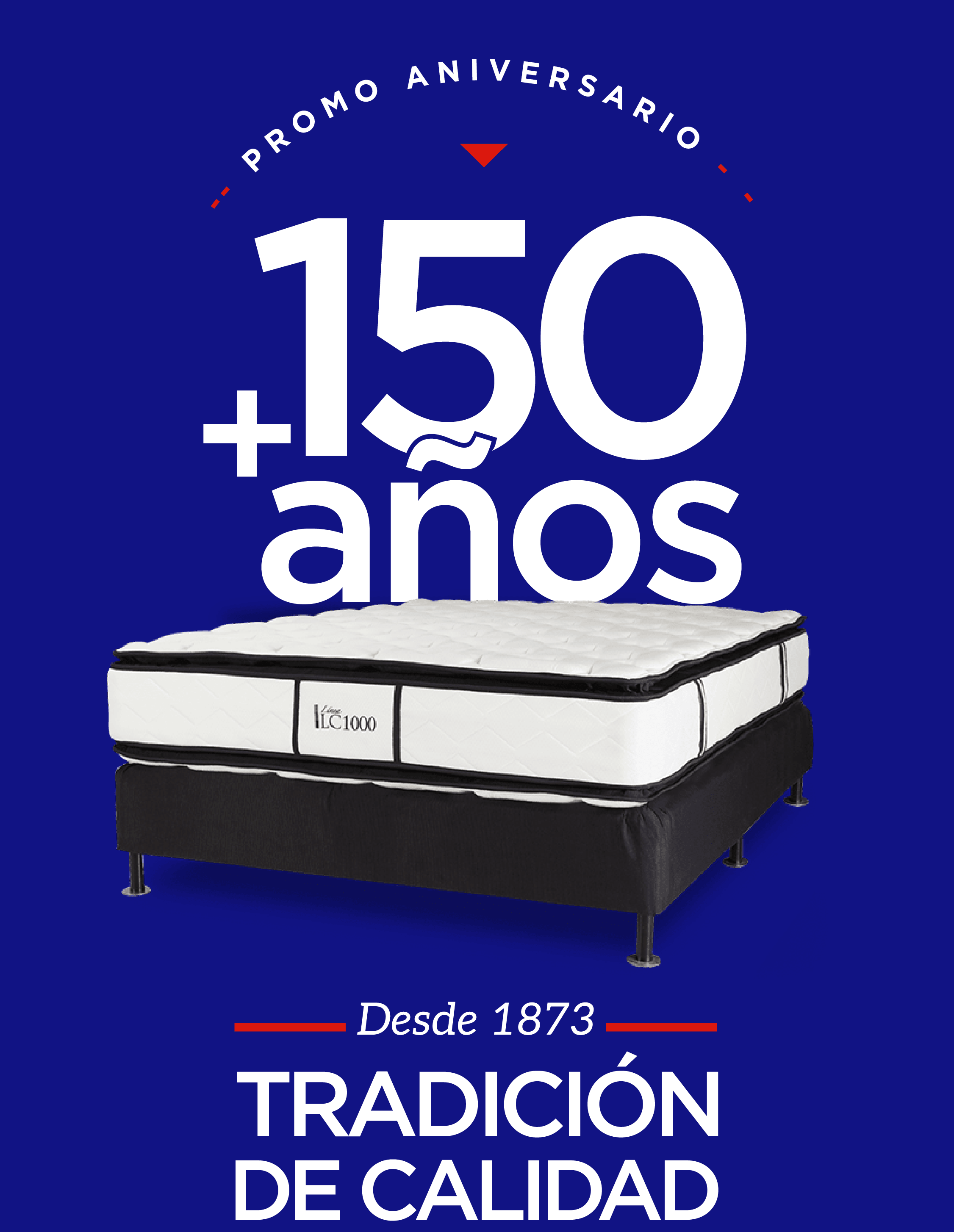 ¡Cumplimos años! Hasta 62% OFF en productos seleccionados. Sommiers a precio de colchones. Valido del 24/09/2024 al 30/09/2024